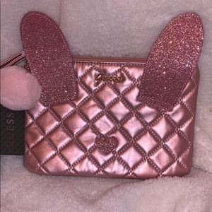 Guess rose gold happiness bunny pouch